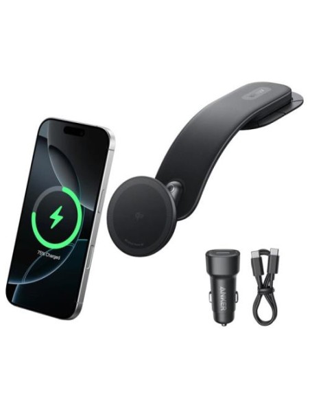 USB polnilec za avto Anker Nano MagGo (B2216H11), brezžični, USB-C, 15W