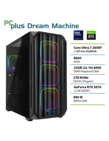 PC PCplus Dream Machine (148669) Ultra 7 265KF 32GB 2TB NVMe SSD RTX 5070 12GB