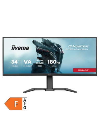 Monitor IIYAMA 34"/86,4cm Red Eagle G-master GCB3484WQSU-B1, 3440x1440, 3000:1, 180Hz, 0.4ms