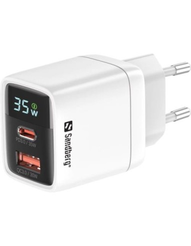 USB polnilec Sandberg 2in1 Charger (441-52), USB-C, USB-A