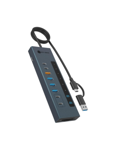 Čitalec kartic IcyBox IB-HUB1742CR-C2PD