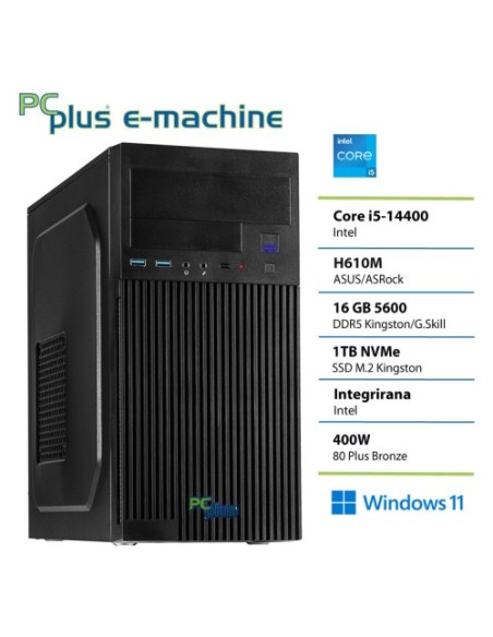 PC PCplus E-Machine (148174) i5-14400 16GB 1TB SSD W11H