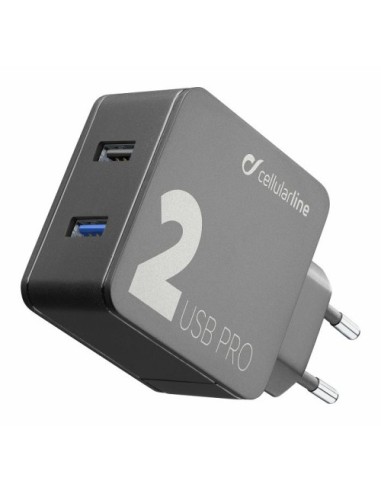 USB polnilec CellularLine Multipower MP2PRO (ACHUSB2QC30WK)