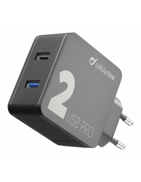 USB polnilec CellularLine Multipower MP2PRO (ACHUSB2QC30WK)