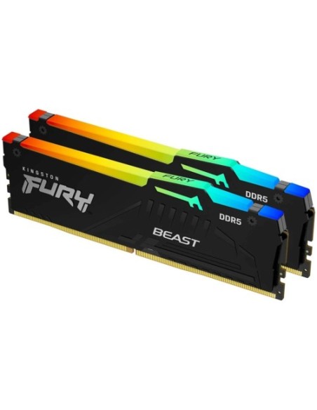 RAM DDR5 2x32GB 5600MHz Kingston Fury Beast RGB (KF556C36BBE2AK2-64)