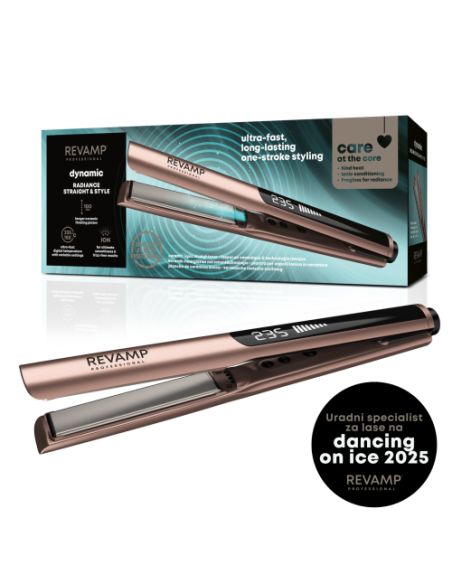 Likalnik za lase Revamp  Dynamic Radiance Straight & Style Ceramic Ionic Hair Straightener (ST-1900GD )