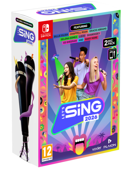 Let's Sing 2026 + 2 Mic Pack (Nintendo Switch)