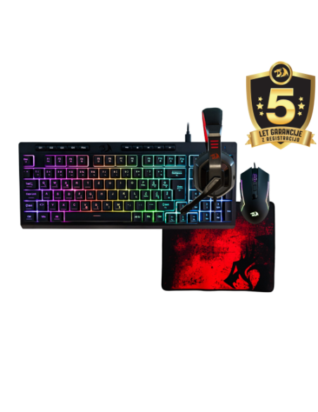 Tipkovnica + miška + slušalke + podloga Redragon Combo S149-BA
