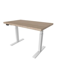 Okvir za mizo UVI Desk beli okvir z namizno ploščo Sonoma