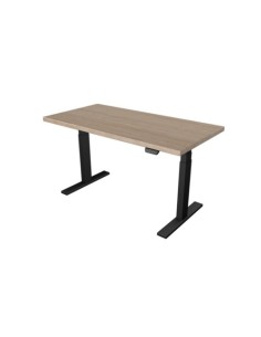 Okvir za mizo UVI Desk črni okvir z namizno ploščo Sonoma