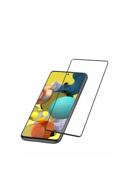 Zaščitno steklo za telefon CellularLine CAPSULE za Galaxy A52 4G / A52 5G / A52s / A53 5G, črno