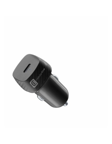 USB polnilec za avto CellularLine PD 20W, črn