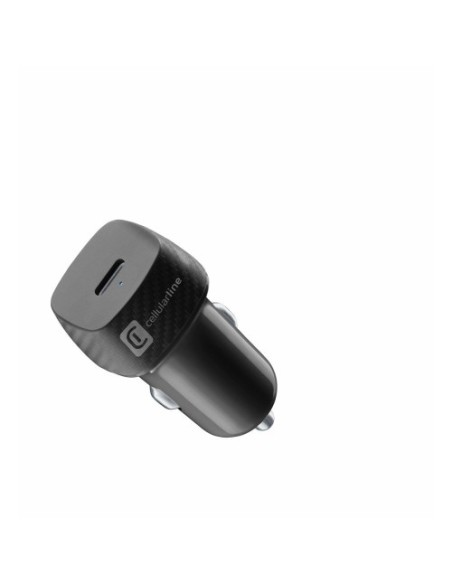 USB polnilec za avto CellularLine PD 20W, črn