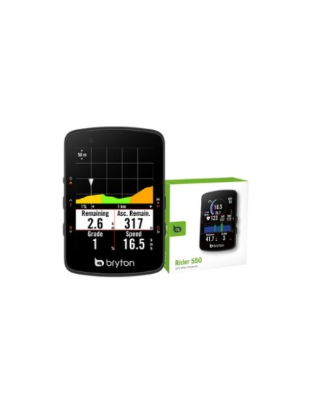 Kolesarski računalnik Bryton Rider 550 E, USB-C