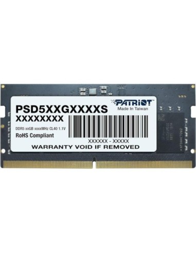 RAM SODIMM DDR5 8GB 5600MHz Patriot Signature Line (PSD58G560041S)