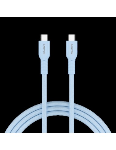 Kabel USB-C 1m 60W, Canyon CND-CCAP60AB10LBL