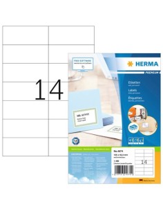 Etikete Herma Superprint Premium (HER4674), 105x42,3 mm, 100/1