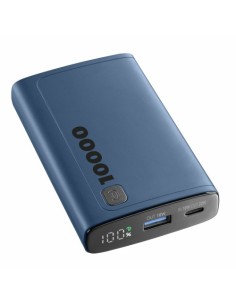 Prenosna baterija CellularLine Elite (PBDISPL01PD10000B), 10.000mAh, modra