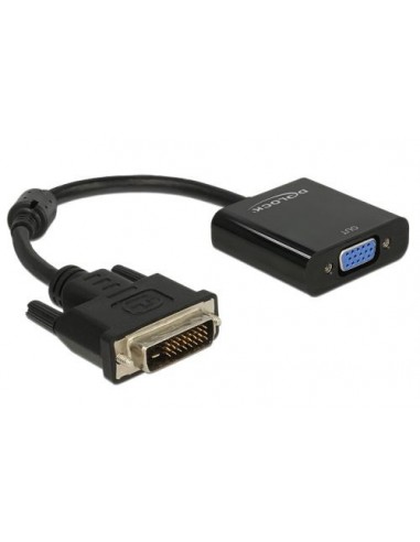 Adapter DVI-VGA, DV25M/HD15Ž aktivni Delock 65658