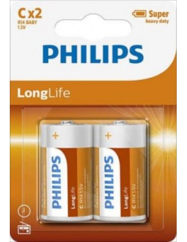 Baterija alkalna Philips 1,5V C LR14 2x (R14L2B/10)