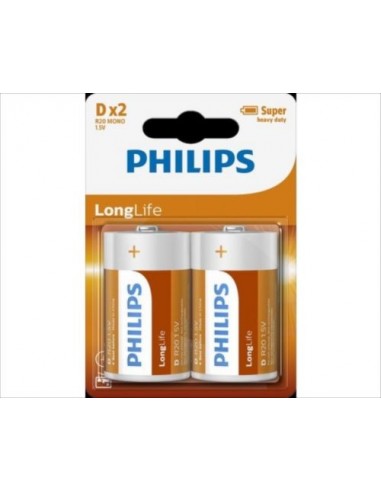 Baterija alkalna Philips 1,5V D LR20 2x (R20L2B/10)