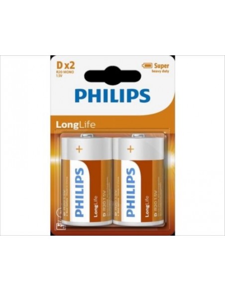 Baterija Philips 1.5V D LR20 2x (R20L2B/10)