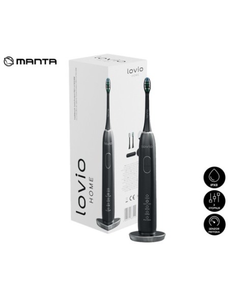 Zobna ščetka Manta LOVIO SonicProtect PRO (LVTB124BK), črna
