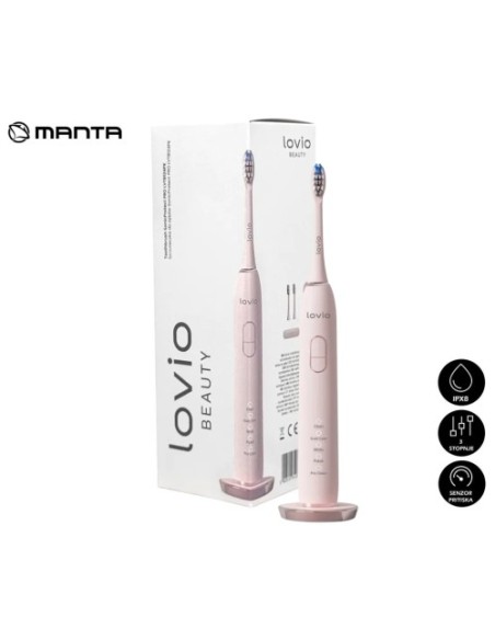 Zobna ščetka Manta LOVIO SonicProtect PRO (LVTB124PK), roza