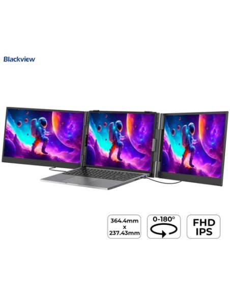 Monitor Blackview 15.3"/39cm DCM8, dvojni za prenosnik