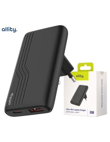 USB polnilec Allity ATC-02 GaN 65W USB-C/A