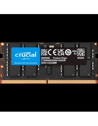 RAM SODIMM DDR5 32GB 6400MHz Crucial (CT32G64C52CS5)