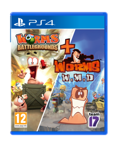 Worms Battlegrounds + Worms WMD Double Pack (PlayStation 4)