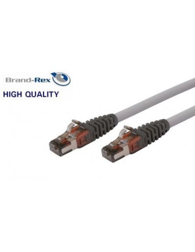SFTP priključni kabel C6a RJ45 10m, siv, BrandRex