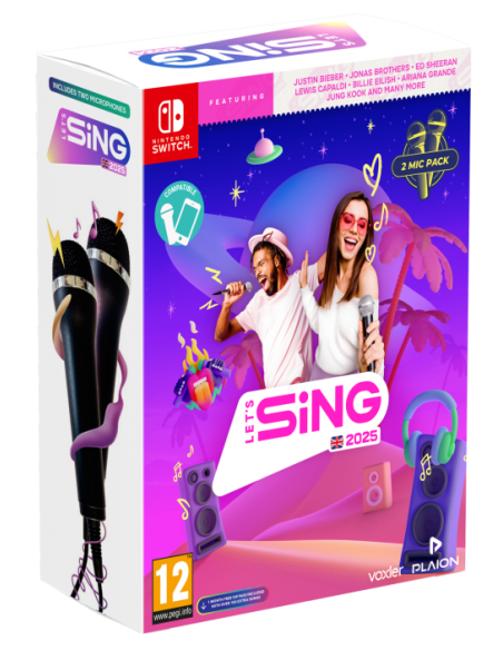 Let's Sing 2025 - Double Mic Bundle (Nintendo Switch)