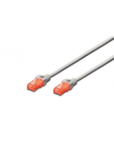 UTP priključni kabel C6 RJ45 0,25m, siv, Digitus DK-1617-0025