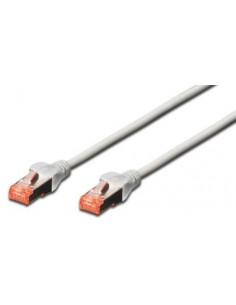 Priključni kabel UTP C6 RJ45 0,5m, siv, Digitus DK-1617-005