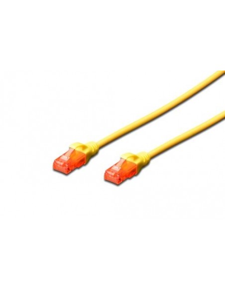 Priključni kabel UTP C6 RJ45 1m, rumen, Digitus