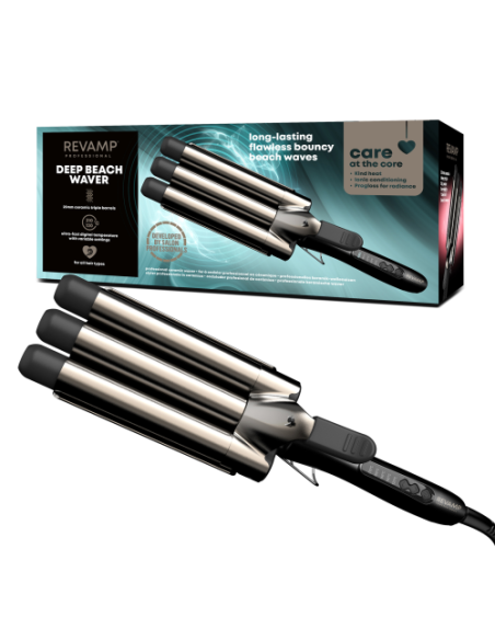 Oblikovalec las Revamp Progloss Deep Beach Waver (WV-2000)