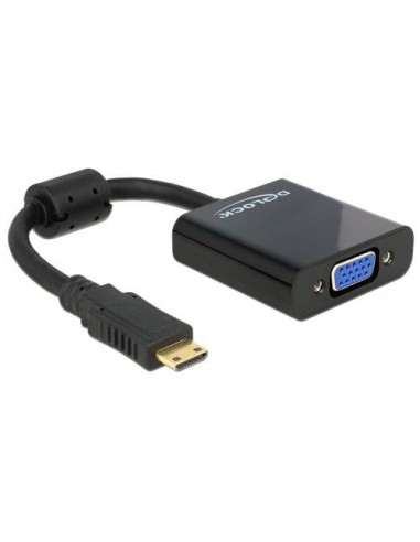 Adapter Mini HDMI-M/VGA-Ž Delock 65514