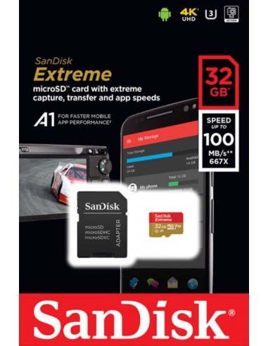 Spominska kartica Micro SDHC 32GB SanDisk Extreme (SDSQXAF-032G-GN6MA)