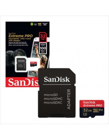 Spominska kartica Micro SDHC 32GB SanDisk Extreme Pro (SDSQXCG-032G-GN6MA), UHS-I Class10