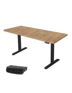 Miza dvižna UVI Desk Standard V2 Chalet Oak in črni okvir (UVIDSTV2CHBL)