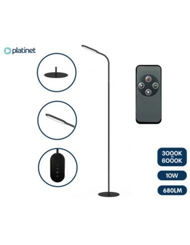 LED svetilka Platinet PFL20, talna, črna