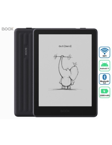 E-bralnik BOOX Go 6 Gen II, črn