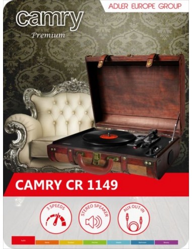 Gramofon Camry CR1149, v kovčku