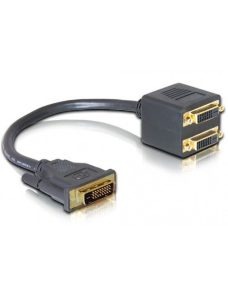Adapter DVI-2xDVI 24+1M/2x24+1Ž, Delock 65051