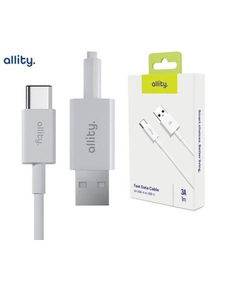 Kabel USB 3.0 A-C 1m Allity AUC-03, bel