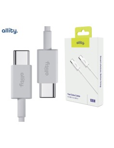 Kabel USB C-C 1m Allity AUC-03, bel