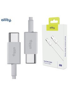 Kabel USB C-C 2m Allity AUC-03, 60W, bel