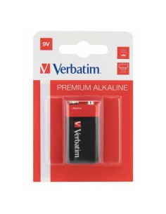 Baterija alkalna Verbatim 49924 9V 6LR61 1-pack